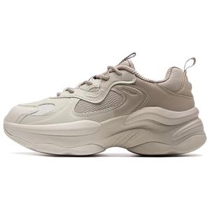 XTEP Нескользящие износостойкие низкие повседневные туфли женские бежево-коричневые