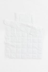 Одеяло и подушка для детской кроватки H&M, белый