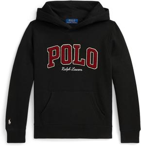Толстовка с капюшоном из флиса с логотипом Polo Ralph Lauren Kids, Polo Black
