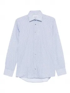 Рубашка с длинными рукавами и геометричным принтом Sand, белый