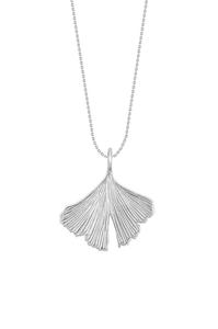 Посеребренное ожерелье Гинко Lilou, серебряный