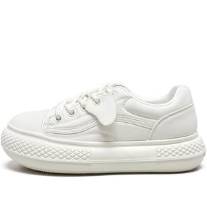 YEARCON Женские низкие повседневные туфли для увеличения роста экрю, цвет Ecru