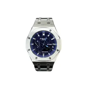 CASIO Часы Quartz Movement Stainless Steel Watchband Watch Men's Watch Blue Dial