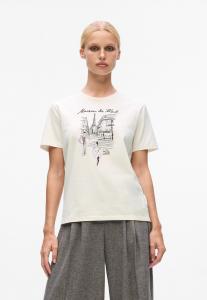 Футболка KARL LAGERFELD PARIS SKETCH, Cannoli Cream/White