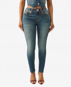 Женские узкие джинсы Jennie Skinny Super T Flap Jeans True Religion, Twilight Spark