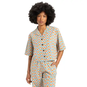 Женская рубашка Dad Quiksilver, синий