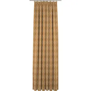 Занавес Romantic Puligny с кудрявой лентой, 1 шт., из 100% органического хлопка Adam, Curry