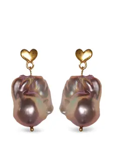 Серьги в форме сердца Labelled Jewellery, золотой