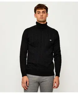 Водолазка Regular fit Gant, черный