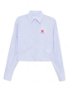 Полосатая рубашка Off-White, синий