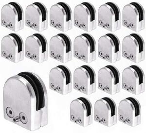 Держатель стеклянного зажима стеклянный зажим держатель стекла из нержавеющей стали держатель зажима для стекла/дверных перил лестницы перила балюстрады строительные материалы 8-10 мм 20 шт easybuy