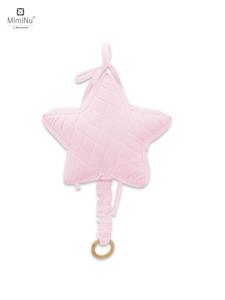 Музыкальная шкатулка - стеганый розовый бархат со звездами MimiNu by Kieczmerski