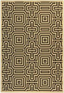 Ковер SAFAVIEH, 11 x 122 см,  Courtyard CY296 Sand/Black