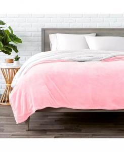 Флисовое одеяло из шерпы Bare Home, розовый