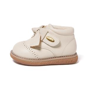 Противоскользящие и износостойкие теплые детские ботинки Snoffy, слоновая кость/белый