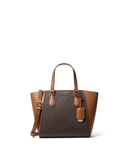 Сумка кросс-боди MICHAEL Michael Kors Taryn Small Convertible Top Zip Tote Crossbody, цвет Brown/Acorn