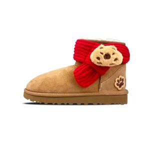 Классические мини-сапожки женские каштановые UGG, Chestnut