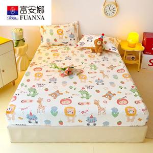 Fuanna Простыня на резинке 150х200 см из молочного велюра, утепленная, пушистая