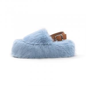 Тапочки-слайды женские, нескользящие и износостойкие Barphil, Denim Blue