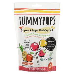Tummypops, набор органических сортов имбиря, 21 штука Tummydrops