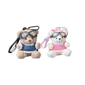 Очаровательные куклы Pilot Bear плюшевый кулон высота 13 см Dolls and bears dance, Couple'S (1 Pair)