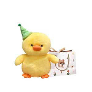 Плюшевая кукла в виде пингвина в праздничном колпаке, высота 25см/35см/45см OU DI PIG