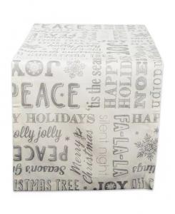 Рождественский коллаж дорожка Design Imports, серебро