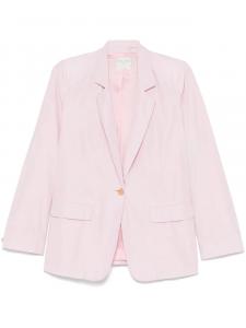 Блейзер с зазубренными лацканами Forte Forte, розовый