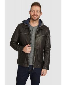 Кожаная куртка Bugatti Aurelino, черный