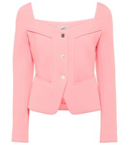 Креповый жакет Coperni, розовый