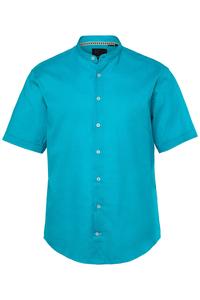 Рубашка на пуговицах классического кроя JP1880, бирюзовый