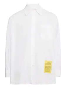 Рубашка с нашивкой в виде цифр MM6 Maison Margiela, белый