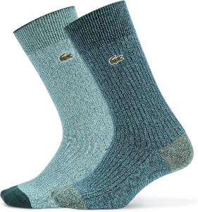 Высокие носки Lacoste Unisex Woven Colourful, Blue/Flour/Green