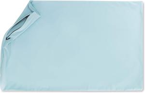 PILLOWY Чехол Pillowy для подушки Premium Microbead, размер Small, ультрагладкий — невероятно комфортный сон с шелковистым антивозрастным покрытием, 85% спандекс/15% нейлон, дышащий, охлаждающий, цвет sweet baby blue