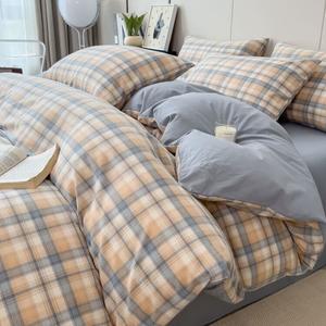 Yalu Комплект постельного белья 1.2 м, пододеяльник 160x210 см, цвет Yunshu-Ka, класс A, 100% хлопок, мягкий