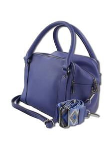Наплечная сумка Toscanto Umhängetasche, Citytasche Leder blau ca. 22cm