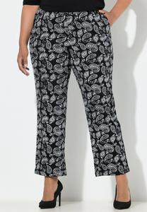 Брюки Ulla Popken PAISLEY, ELASTIKBUND, Black