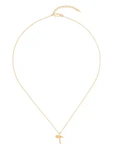 Колье с подвеской-инициалом Missoma, золотой