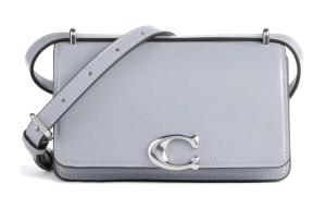 COACH Бандитская кожаная сумка конверт через плечо кроссбоди малого размера женская светло фиолетовая