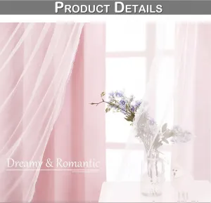 Шторы Easy home, розовый