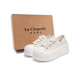 La Chapelle Низкие повседневные туфли с амортизацией, противоскользящие и износостойкие, женские, белые