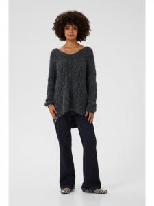 CULTURE Вязаный свитер оверсайз CUbrava в цвете Phantom Melange