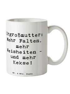 Кружка с надписью Прабабушкина мудрость на белом фоне Mr. & Mrs. Panda