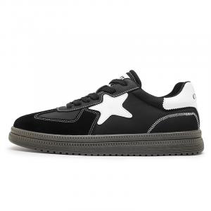 BOLE Мужские лоу-топ скейтборд кроссовки черные, цвет Black