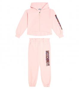 Спортивный костюм из хлопчатобумажного джерси Moschino Kids, Sugar Rose