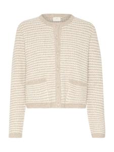 Вязаный кардиган Kaffe KA Ellery, цвет Kitt/Light beige