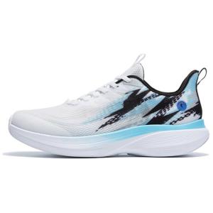 QIAODAN Кроссовки для бега Light Speed 4.0 с амортизацией, износостойкие, дышащие, низкие, мужские, белые, синие