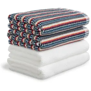 Набор полотенец Bliss - набор из 4 махровых полотенец с перловой структурой и легким массажным эффектом Möve, белый