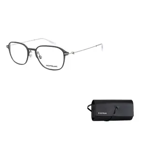 MONTBLANC Алюминиево-магниевый сплав прямоугольные оптические очки мужские темно-серые, Dark Gray