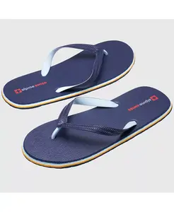 Мужские шлепанцы | Ультралегкие тонкие сандалии из EVA-пены для пляжа, бассейна и повседневной носки | Простые гибкие шлепанцы для мужчин Alpine Swiss, синий